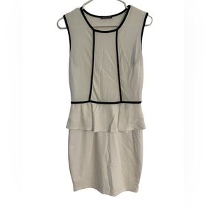 Black and white mini dress